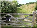 Entrance to Barley Farm Nature Reserve, Antonine Crescent, Exeter in EX4 2HZ