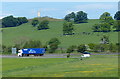 Lorry on the M9 motorway in EH49 6RN