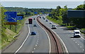 M9 motorway towards Edinburgh in EH49 7RZ