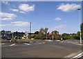 Roundabout on Beacon Hill Road, Church Crookham in GU52 6HR