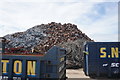 Piles of scrap metal at Canada Dock in L20 8DF