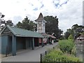 Shelter and clock tower by the lake in Valentines Park in IG1 4UZ