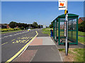 A bus stop in Rotary Way, Blyth in NE24 3RX