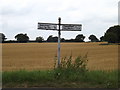 Roadsign on Wattisfield Road in IP22 1NF