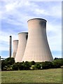 Cooling towers at West Burton Power Station in West Burton