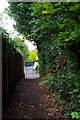 Public footpath from Boughton Park to Swinton Lane, St. John's, Worcester in WR2 4NY