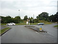 Minor road junction with the A515 in Oaks Green