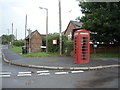 Telephone box and bus shelter, Doveridge in DE6 5NB