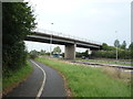 A518 bridge over the A50 in ST14 7AQ