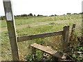 Stile by byway west of Mile Oak looking east in BN41 2RU