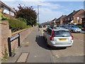 Looking along Downland Avenue in BN43 6TD