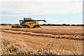 Combine Harvester in Action in AB43 7DP