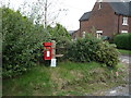 Elizabeth II postbox on Hill Lane, Middleton Green in ST10 4PQ