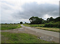 Towards Wymondham from bridleway crossroads in Buckminster