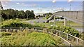 Pedestrian bridge across A19 at Barlby in YO8 5JE