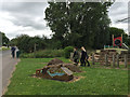 Walking past Bell Green play area, near Roseberry Avenue, north Coventry in CV2 2AA