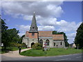 Steeple Morden church and churchyard in Steeple Morden