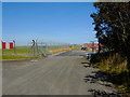 Closed road, Wick John O'Groats Airport in KW1 4QS