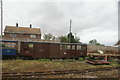 View of spare coaching stock in the siding at New Romney station in TN28 8LL