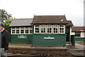 View of the large signalbox at New Romney station in TN28 8LL