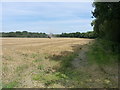 Harvesting in progress in Little Packington