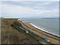 Beach huts at Barton on Sea in BH25 7FD