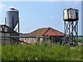 Tank and silo at Cunnington's Barn near Shouldham, Norfolk in PE33 0DA
