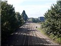 The Derby to Birmingham railway in DE14 3PZ