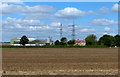 Farmhouse next to Waterton Hall viewed from the River Trent floodbank in DN15 9DN