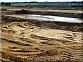 Sand and gravel pit near Crimplesham in Norfolk in PE33 9EB