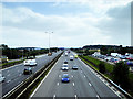 M1 Motorway at Leicester Forest East in LE19 4DW
