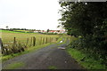 Track towards Kirkhill Cottages in KA6 5AA
