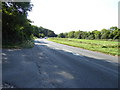 Looking southwards on the A283 from road junction  in BN43 5FD