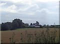 House in Hawford seen across the fields in WR3 7BF