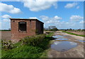 Old brick hut by Trent Lane in NG23 7JB