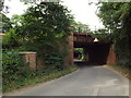 Railway bridge over Sheepcote Lane, near Swanley in BR5 3LT