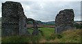 View West from Clun Castle in SY7 8JQ