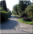 Minor road on the south side of the A48, Woolaston in NP16 7LT