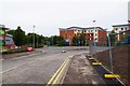 Roundabout on Beswick Drive, Crewe, Cheshire in CW1 5NT