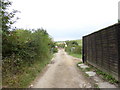 Monarch's way heads northwards leaving new Barn Farm in BN41 2WY