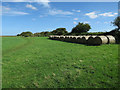 Bales by the coast path in Warham