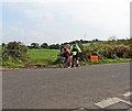 Cyclists stop for a chat on Nythe Road in TA10 9BG