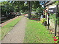 Towing path passing Roydon Lock in CM19 5EF
