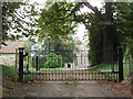 Entrance gates to Ingoldsby Manor House in NG33 4BF