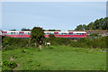 Train north of Brading station in PO36 0BD