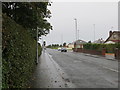 Biggart Road and Bellevue Road crossing Adamton Road in Prestwick in KA9 2ER