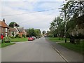 Newby Wiske village street looking north in DL7 9EY