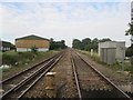 Looking  west  from  Dam  Lane  level  crossing in YO8 9PG
