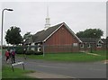 Mormon  church  at  entrance  to  Crosshills  Lane in YO8 4HZ