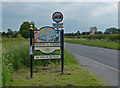 Sturton le Steeple sign along Gainsborough Road in Sturton le Steeple